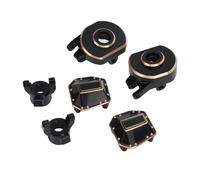Yanmis 6 Pcs Brass Steering for SCX10 PRO, Wheel Weights Hex Adapter Counterweight, Brass Knuckle Upgrade Kit with Bushings & Screws