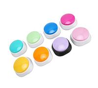 Yanmis 8 Color Voice Recording Button for Pet Training, 30s Clear Recording Dog Talk Buttons, Battery Powered Communication Buzzers with 8 Pcs for Dog Interactivity, Funny Study Office