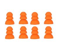 Yanmis 8PCS Triple Flange Silicone Eartips Replacement for Shure Se846 Se535 Se215 Earphones, Comfortable Earplugs for Earbuds with Inner Hole 2.0mm-3.5mm, Orange
