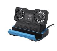 Yanmis 9 in 1 Docking Station, Handheld Gaming Console Dock with Dual Cooling Fan RGB Hub, for Steam Deck, for Steam Deck OLED, for ROG ALLY, for ROG ALLY X, for Legion Go