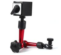 Yanmis Adjustable Magnetic Base Holder for Digital Dial Indicator, Stable Magnetic Stand for Precision Measurement, Ideal for Metalwork Pieces
