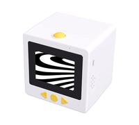 Yanmis AI Voice Powered Sticker Printer for Kids, Portable Ink Free Thermal Sticker Maker, 203DPI Crisp Printing, Real Time Screen Preview, for DIY Crafts Birthday Gift (White)