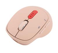 Yanmis AI Voice Wireless Mouse, Built in Mic, ChatGPT Transcription, 152 Languages Translation, Adjustable DPI, Silent Ergonomic Rechargeable Mouse for Office Laptop (Light Pink)