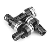 Yanmis Aluminum Magnetic Body Post Mount Set for SCX10 4WD RC Car, Durable, Finish, Easy Install, 4PCS (Black)