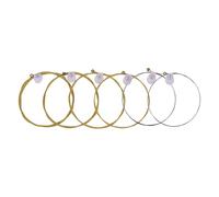 Yanmis Beginner-Friendly ZIKO DAG-011 Custom Light Acoustic Folk Guitar Strings Holed Ball-End Installation 6 Strings Set for Daily Practice, Bright Timbre (DAG-010)