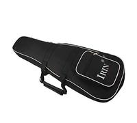 Yanmis Black Mandolin Backpack with Double Zipper, Thick Shoulder Gig Bag Case, Durable, Washable, for Mandolin Accessories, 28" X 11", Large Size, 2 Pockets, Essential for Stringed Instrument Players