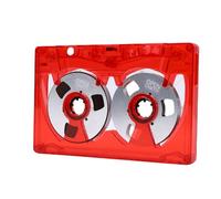 Yanmis Blank Cassette Tape, 50 Minutes Recording Time ABS Housing Metal Plated Wheels, with Moving Spool Parts, for Voice Recordings Music Collections Sound Memories