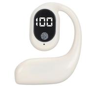 Yanmis Bluetooth Headset V5.3, Noise Cancelling Handsfree Earpiece for Cell Phones, Open Ear Single Ear Headphones with Built in Mic, Fast Charging 22Hr Playback LED Display, Wireless (Apricot)