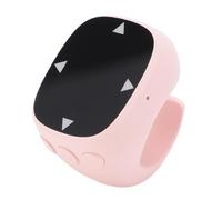 Yanmis Bluetooth Scrolling Ring, Fingertip Wireless Bluetooth Remote Control Page Turner Support Mainstream App Taking Photos, Page Turning, for Phones Tablets (Pink)