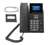 Yanmis Business IP Phone, Supports 2 Service Lines For Android 7.1 2.4 Inch 320x480 Color LCD Smart IP Phone Supports Power Over Ethernet (PoE), Dual 1000M RJ45