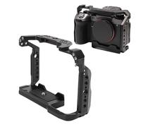 Yanmis Camera Cage Fit for A9III A1 II, Lightweight Film Movie Making Camera Cage with Cold Shoe, 1/4in 3/8in Thread Holes for Accessories, Vertical Photography, Video