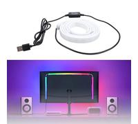 Yanmis Computer LED Strip Light, RGB 54 LEDs Screen Sync Light, Sync with Your Screen, Quick Setup, Versatile Lighting Modes, USB PC Ambient Light Strip for 24 Inch Display, Multi Mode