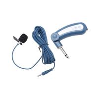 Yanmis Condenser Instrument Mic, On Lavalier Microphone with 3.5mm Male Plug 6.35mm Adapter for Stage Presenter Broadcaster TV Host