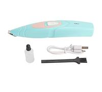 Yanmis Cordless Dog Clippers for Small Pets, Low Noise Quiet Dog Grooming Trimmer with Stainless Steel Blades, for Trimming Cat Hair Around Face Paws Eyes Ears 50dB, Electric Pet (Blue)