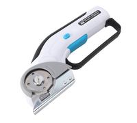 Yanmis Cordless Electric Scissor, Rechargeable Cutter with LED Light and Safety Lock Switch, for Fabrics Leather Carpets Sponge Kraft Paper