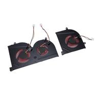 Yanmis CPU GPU Cooling Fan, Replacement for MSI Pro GS63 GS63VR GS73 GS73VR Laptops with 4 Pin Power Connector, for Quick Heat Dissipation and Low Noise