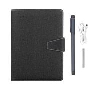 Yanmis Digital Notebook with Smart Pen, Real Time Sync for Digitizing, Bluetooth WL Paper Smart Writing Set, OCR Recognition Technology, with Connected Notebook Notes App (Linen Pattern Black)