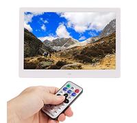 Yanmis Digital Photo Frame 14inch, Electronic Picture Frame with Built in Clock Calendar Alarm, Remote Control Buttons MP3 Music Player, for Living Room Office Gift (UK Plug)