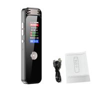 Yanmis Digital Voice Recorder, 360° Dual Microphone On MP3 Player with Bluetooth, Voice Activation, HD, WAV MP3 Recording, for Meetings Interviews Lectures (16G)
