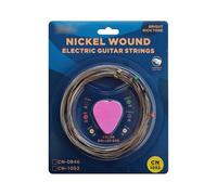 Yanmis Electric Guitar Strings Set Hexagonal High Carbon Steel Core Nickeling Wound Bright Full Tone Music 6 Strings 980mm Standard Length (CN1052)