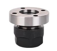 Yanmis ER20-D45 Flange Chuck Seat, 4 Holes Eccentric Nut Chuck Holder Stainless Steel Replacement for Lathe Grinding Machine CNC Machining Center, Accurate Clamping Minimizing Runout