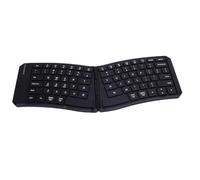Yanmis Ergonomic Foldable Keyboard, Portable Travel Folding Bluetooth Keyboard, Wireless Split and Slim Design Compatible with for IOS, for Android Tablet Smartphone Laptop
