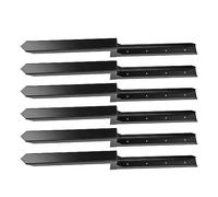 Yanmis Fence Post Ground Spike Kit with H Shape Design, Heavy Duty Steel Post Stakes for Repairing Tilted Fence, Easy Installation for DIY Home Projects, Steel (6pack)