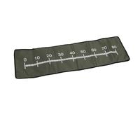 Yanmis Fish Unhooking Mat 80cm Clear Scale Fishing Measurement Mat, Lightweight Polyester Fabric Fish Ruler with Buckles, Foldable Portable Length Measuring Pad for Outdoor