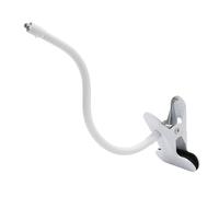 Yanmis Flexible Gooseneck Baby Camera Mount, 30cm Aluminum Alloy Clamp Holder for HB65 HB6550 HB6558 HB66 HB248, Universal 1/4 Thread White Camera Stand