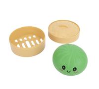 Yanmis Fun Slow Rising Dumpling Sensory Toy Stretchy Desk Decor for Stress Relief on the Go (Grass Green)