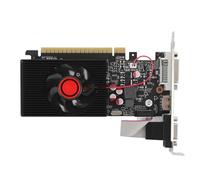 Yanmis GT730 4GB DDR3 Graphics Card, 650MHz Core Frequency, 1667MHz Memory Frequency, for Wins 10, for Vista, for Linux. Plug and Play, 2560X1600 Resolution