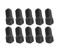 Yanmis Hardened Steel 3D Printer Nozzle Set 10 Pcs, Smooth Inner Wall Extruder Nozzle for S1 S1 Combo, Proof, Precise CNC, PLA ABS PETG TPU Wood (0.8mm)