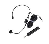 Yanmis Headset Microphone, 3.5mm Jack Hifi Sound 360° Flexible Adjustable Boom Mic with 1.2m Cable, for Singing Presentation Voice Amplifier Teacher Presenter