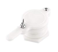 Yanmis Honey Gate Valve, 12×5.6×4.5cm Plastic Bee Honey Tap Extractor Bottling Tool Plastic Gate Valve Beekeeper Equipment for Food and Honey(White)