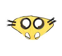 Yanmis Horse Mask, Horse Blinder, Quarter Cup Blinker Hood for Racing & Training, Sand Proof Breathable Eye Racing Goggles (Yellow)