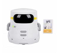 Yanmis Kids Interactive Robot, Smart Robot Voice Command Touch Sensing Function, Interactive Sing Dance Companion, Educational Toy Birthday Toddlers Boys Girls (White)