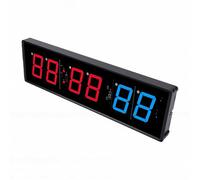 Yanmis Large Gym Timer Clock, Fitness Clock with 15.75 LED Display Preset Training Programs Multi Workout Modes, Interval Timer Wireless Remote for Home Gym Garage