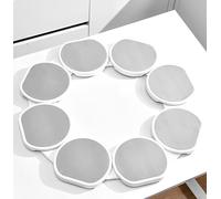 Yanmis Lazy Susan Turntable, 360° Rotation Party Turntable Heat Resistant Reusable Rotating Food Organizer Tray Expandable Lazy Susan for Kitchen & Dining Tables (8 Dish)