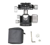 Yanmis Low Profile Camera Tripod Ball Head 35mm Aluminum Alloy Panoramic Design 8kg Load Capacity with 1/4 Inch Arrow Storage Case Plate for DSLR, Monopod, Heavy Duty Ball Head Mount with