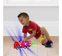 Yanmis Luminous Truck Toy with Flashing Lights and Beeps, Offering a Spectrum of Effects, Exciting Entertainment for Kids, for Kids (Red)