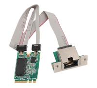 Yanmis M.2 A+E Gigabit Network Card, I210AT Chip RJ45 Single Port 10/100/1000Mbps High Speed Ethernet Card, Bent Pin Gigabit Ethernet Server Network Adapter for Desktop, PC