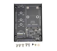 Yanmis M.2 NGFF MSATA SSD Enclosure, Supporting Both M.2 NGFF Key B and MSATA Interfaces Converter Adapter Card Case Enclosure for 7, 8, 10, 11, 2003, for LINUX, for OS X
