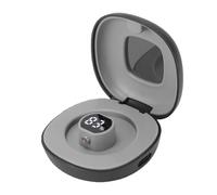 Yanmis Magnetic Smart Ring Charging Case, 180mAh Portable Charger Up to 10 Full, LED Battery Display, Type C Fast Charge, Portable Charging Case for Travel Home Car (Black)