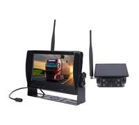 Yanmis Magnetic Solar Wireless Backup Camera, 7 Inch 1080P RV Rear View Camera, 150° Wide Angle, 24hrs Battery Life, 2.4Hz Signal