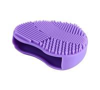 Yanmis Makeup Brush Cleaner Silicone Scrubber with Fingertip Design Portable Tool for Daily Cleaning Purple (#1)