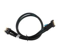 Yanmis MCIO 8i to SFF-8654 4i Cable 32GT/s, MCIO 8i to 2 Ports SFF-8654 4i Adapter Cable for Server Data Center, High Speed Transmission Cord 50cm