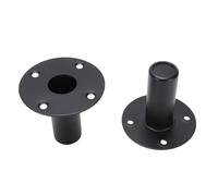 Yanmis Metal Speaker Cabinet Pole Mount for PA DJ Stand - Stable Iron Top Hat Bracket Compatible with Professional Stage Speakers, Multifunctional Insert for Music Performance, Easy