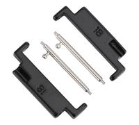 Yanmis Metal Watch Band Adapter Set, Fit for 18mm to 22mm Strap Universal, Including One Pair of Connectors, One Pair of Switch Spring Bars, Lugs Replacement Parts (1 Pair)