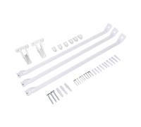 Yanmis Metal Wire Shelf Bracket Set Heavy Duty Steel Support Brackets for Wardrobe Closet Organization and Storage 3PCS