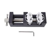 Yanmis Mini Drill Press Vise, Mini Bench Vice Clamp Smart Fractal Table Vise Heavy Duty Self Adjusting for Crafts Jewelry Making Modeling Repairs